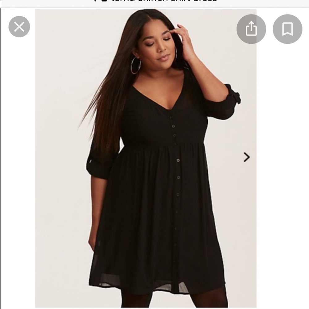 Torrid Chiffon Short Dress without slip 00